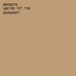 #BE9D76 - Sandrift Color Image