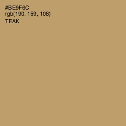 #BE9F6C - Teak Color Image