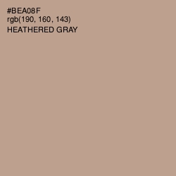 #BEA08F - Heathered Gray Color Image