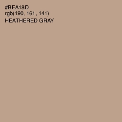 #BEA18D - Heathered Gray Color Image