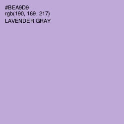 #BEA9D9 - Lavender Gray Color Image