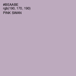 #BEAABE - Pink Swan Color Image