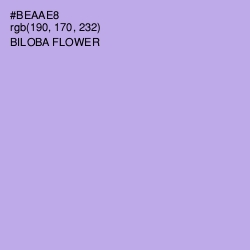 #BEAAE8 - Biloba Flower Color Image