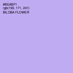 #BEABF1 - Biloba Flower Color Image