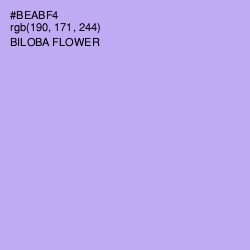 #BEABF4 - Biloba Flower Color Image