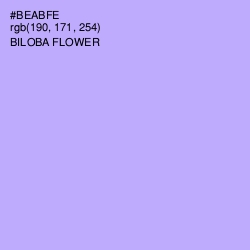 #BEABFE - Biloba Flower Color Image