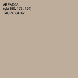 #BEAD9A - Taupe Gray Color Image
