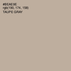 #BEAE9E - Taupe Gray Color Image