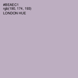 #BEAEC1 - London Hue Color Image