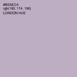 #BEAEC4 - London Hue Color Image