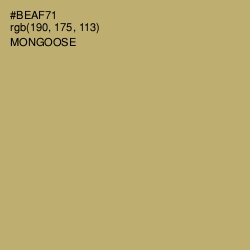 #BEAF71 - Mongoose Color Image