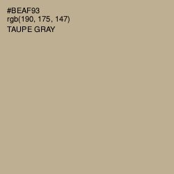 #BEAF93 - Taupe Gray Color Image