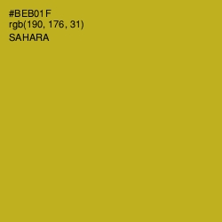 #BEB01F - Sahara Color Image