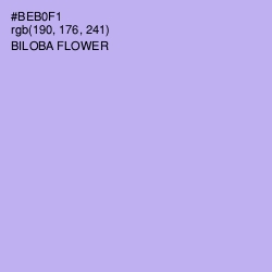 #BEB0F1 - Biloba Flower Color Image