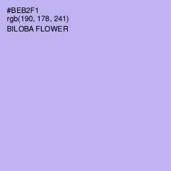 #BEB2F1 - Biloba Flower Color Image