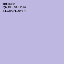 #BEB7E2 - Biloba Flower Color Image