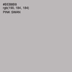 #BEB8B8 - Pink Swan Color Image