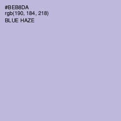 #BEB8DA - Blue Haze Color Image