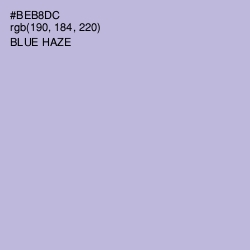 #BEB8DC - Blue Haze Color Image