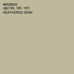 #BEB99D - Heathered Gray Color Image
