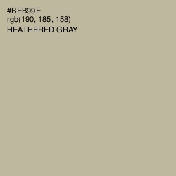#BEB99E - Heathered Gray Color Image