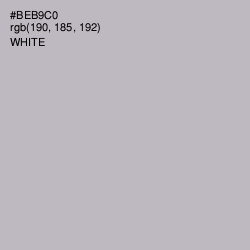 #BEB9C0 - French Gray Color Image