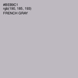 #BEB9C1 - French Gray Color Image