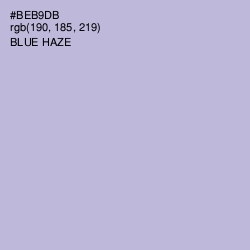 #BEB9DB - Blue Haze Color Image