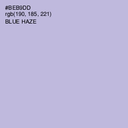 #BEB9DD - Blue Haze Color Image