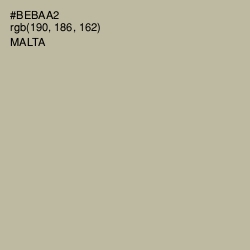 #BEBAA2 - Malta Color Image