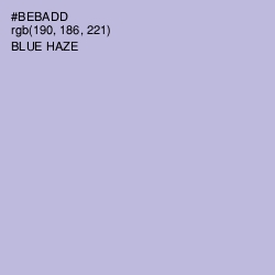 #BEBADD - Blue Haze Color Image