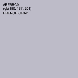 #BEBBC9 - French Gray Color Image