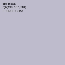 #BEBBCC - French Gray Color Image