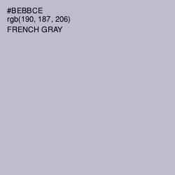 #BEBBCE - French Gray Color Image