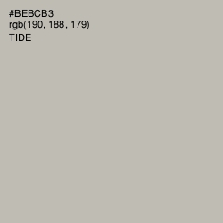 #BEBCB3 - Tide Color Image