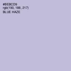 #BEBCD9 - Blue Haze Color Image