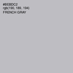#BEBDC2 - French Gray Color Image