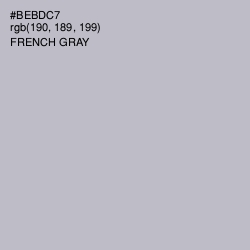 #BEBDC7 - French Gray Color Image