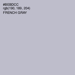#BEBDCC - French Gray Color Image