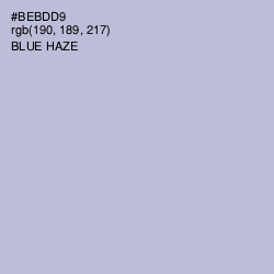 #BEBDD9 - Blue Haze Color Image