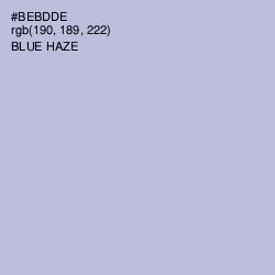 #BEBDDE - Blue Haze Color Image