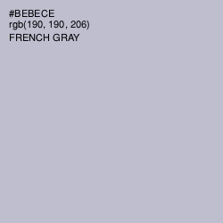 #BEBECE - French Gray Color Image