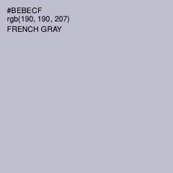 #BEBECF - French Gray Color Image