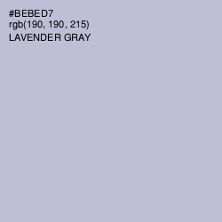 #BEBED7 - Lavender Gray Color Image