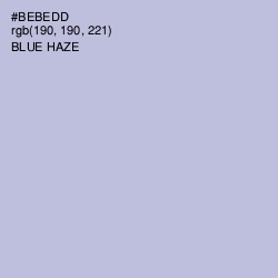 #BEBEDD - Blue Haze Color Image