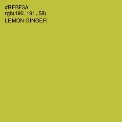 #BEBF3A - Lemon Ginger Color Image