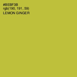 #BEBF3B - Lemon Ginger Color Image