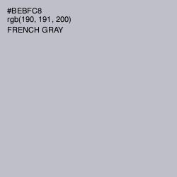 #BEBFC8 - French Gray Color Image