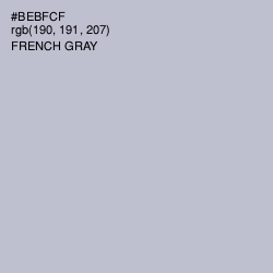 #BEBFCF - French Gray Color Image