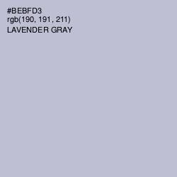 #BEBFD3 - Lavender Gray Color Image